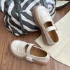 Zapatos Mary Jane de moda de suela gruesa para mujer 2024 primavera y otoño nuevos estudiantes versátiles retro antideslizantes zapatos nicho
