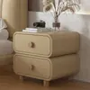 Criado-mudo estilo gaveta, modelo novo para uso doméstico, criado-mudo de couro para quarto, simples e moderno, sem necessidade de instalação, pequeno armário de armazenamento