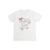 Camiseta Feminina de Verão 2026 Pura Algodão Manga Curta com Laço Doce e Juvenil, Nicho, Solta, Emagrecedora, Versátil, Ombro Normal