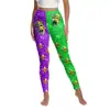 Carnaval de Pantalones de Mujer Transfronterizos Primavera 2026 Máscara Dorada Impresión Digital 3D Pantalones de Yoga Mallas Deportivas