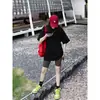 Verão 2026 Novo 400g Azul Leite Manga Curta Camiseta Algodão Puro Estilo de Rua Solta Meia Manga Feminina Cor Sólida Top Casal