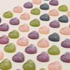 Parche de corazón de melocotón con purpurina de humo de Corea del Sur, accesorios para el cabello hechos a mano, pendientes, pulseras, material al por mayor