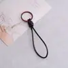 Novo Chaveiro de Corda de Couro Feito à Mão Pingente Trançado Retro Couro de Vaca Corda para Chave do Carro Lanyard para Carteira Curto de Pulso