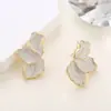 Brincos de Agulha de Prata S925 Moda Folha de Bordo Mori Flor Gota de Óleo Cor Doce Elegante Luxo Pétala Brincos para Mulheres