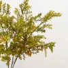 Ramas artificiales de nomeolvides, césped artificial multicolor, follaje decorativo para maquetas y arreglos florales de casas de huéspedes, plantas verdes artificiales para decoración de proyectos