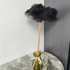Plumero de plumas de avestruz antiestático para sofá, estantería, coche, artefacto para limpieza de polvo, plumero retráctil para el hogar