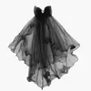 Velo Negro, Novia Fantasma Oscura de Halloween, Tocado con Lazo, Disfraz Divertido, Accesorios para el Cabello, Accesorios para Fotos