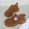 Zapatos Birkenstock Estilo Coreano para Niños Nueva Colección Primavera y Otoño 2025 Ligeros y Versátiles Zapatos de Piel para Niños Suela Suave Casuales y Cómodos Zapatos Tipo Mocasín