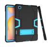 Para Samsung Tab S6 Lite P610 color silicona a prueba de golpes funda plana P615 PC soporte funda protectora