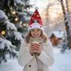 2026 Gorro de Decoración Navideña de Amazon para Niños Fiesta Navideña Disfraz Accesorio para Fotos Hombre Mayor sin Rostro Gorro de Navidad