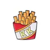Broche Creativo de Hamburguesa y Papas Fritas con Dibujo Animado Accesorios Divertidos Insignia Versátil para Ropa Bolsa
