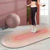 Esterilla Deportiva de Terciopelo de Cristal con Gradiente Arcoíris Transfronteriza, Esterilla Amortiguadora y Aislante Acústico para Saltar la Cuerda, Esterilla Antideslizante para Suelo de Gimnasio en Casa en Interiores
