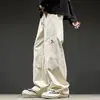Nuevos Pantalones Casuales Sueltos para Hombre 2026, Pantalones Versátiles de Moda Estilo Coreano, Pantalones de Pierna Ancha Finos de Verano en Color Negro y Albaricoque