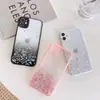 16Proamx Pegamento con Purpurina Degradada Color Contrastante Adecuado para Funda de Teléfono Móvil Apple 15 XS Color Caramelo Cielo Estrellado 11 Funda de Color Transparente