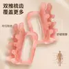 Masajeador de Cepillo para Acupresión y Masaje de Hombro, Cuello y Piernas, Cepillo para Meridianos de Espalda, Vejiga y Columna Vertebral, Masajeador de Doble Empuje y Raspado