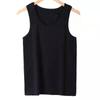 Nuevo Chaleco para Hombre, Cuello Redondo Elástico, Hombro Ancho, Color Sólido, Ropa Exterior, Camiseta Interior Deportiva para Fitness de Hombre, Casual