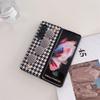 Para Samsung Z Fold4 funda de teléfono móvil con pantalla plegable estampado de pájaro de mil y leopardo correa de muñeca zfold3 apertura izquierda y derecha cubierta protectora