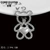 Nuevos accesorios de aleación diy diamantes incrustados perla diadema de oso equipaje ropa accesorios de material para carcasa de teléfono móvil