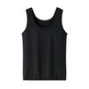Nuevo Chaleco de Punto Fino para Mujer con Cuello Redondo, Capa Base Ajustada, Gris sin Mangas 100% Cachemira Pura Jersey Verano Camisola