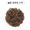 Peruca cabeça de meia bola cabeça de botão de flor rolo de flor elástico faixa de cabelo bolsa de cabelo fofa cabelo natural penteado para cima rolo curto realista feminino