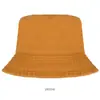 Sombrero de Cubo de Algodón Puro Procesado y Personalizado Transfronterizo, Sombrero Redondo para Senderismo al Aire Libre y Viajes de Chicas, Sombrero de Pescador de Placa Ligera Casual y de Moda