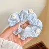 Scrunchie de rede de renda de bolinhas novo estilo coreano com um toque vintage e sofisticado, adequado para rabos de cavalo, um acessório de cabelo para meninas