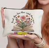 Bolsa cosmética con estampado en inglés para el Día del Maestro Transfronterizo, para guardar a mano, perezosa, portátil, bolsa de viaje, neceser