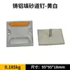 Luz de Tachinha Refletora de Alumínio Fundido para Estrada, Marcador de Estrada Elevado Alimentado por Energia Solar, Tachinha de Estrada de Plástico, Marcador de Contorno de Aço Único/Dupla Face