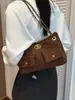 Bolso de Hombro de Cadena Transfronterizo para Mujer para Otoño e Invierno, Bolso Cruzado, Bolso de Axila, Gran Capacidad, Patrón Acolchado de Moda, Estilo Nuevo, Estilo Inspirado en Chanel