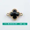Al por mayor Versión Coreana Creativo Doble Colgante Trébol de Cuatro Hojas Multicolor Aleación Collar Pulsera Pulsera Joyería Accesorios DIY