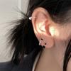 S999 plata de ley exquisitos aretes de perlas de circonita para mujer nicho moda de lujo ligero temperamento de alta gama aretes ins al por mayor