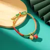 Festival do Barco-Dragão Corda de Cinco Cores Corda de Mão Pequeno Zongzi Ajustável Estilo Étnico Pulseira com Borla de Fio de Seda Pulseira de Saúde e Segurança