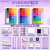 Pinduoduo Kit de Materiales para Manualidades DIY Set de Juguete Kit de Relleno de Frijoles de Fusión 3D Herramienta Completa Bolígrafo Juguete para Niñas