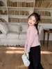 Blusas de Tricô Aimo Beibei Outono e Inverno para Meninos e Meninas, Fio de Lã com Veludo Sintético de Vison, Suéter de Gola Alta Cor Sólida