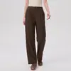 Pantalones Casuales de Pierna Ancha con Caída Cintura Alta Secado Rápido Deportivos Rectos Adelgazantes Sueltos Fitness Largos Ropa Exterior Yoga para Mujer