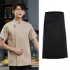 Chef trabalho roupas manga curta bolo loja assar restaurante especial cantina fino respirável jantar chef roupas verão Homens