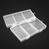 Caja de Plástico Transparente PP de 3 Compartimentos con Tapa, Caja Organizadora de Escritorio para Equipo de Pesca Juguete, Caja Organizadora para Señuelos, Anzuelos, Hilo de Pesca
