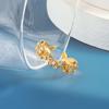 Anel elegante de celebridade online com micro-incrustação de borboleta feminino Coreia do Sul simples ins Personalidade Anel cravejado de diamantes anel de dedo indicador atacado ao vivo