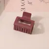 Pinza para el Cabello Mate Transfronteriza Tipo Pinza de Tiburón con Acabado de Alta Gama, Pinza de Garra Rectangular Simple de 13 cm, Tamaño Grande para Cabello Grueso, Accesorio para el Cabello para Mujer