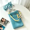 Bolso cruzado nuevo y elegante para teléfono para mujer, perfecto para actividades al aire libre, bolso de hombro versátil, diseño de malla, duradero y bolsa de almacenamiento portátil