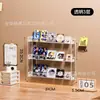 Suporte de Exibição Transparente Multicamadas, Crachás, Armazenamento em Camadas, Suporte à Prova de Poeira para Desktop para Cartões Pequenos