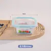 Fiambrera Cuadrada de Vidrio Apta para Microondas, Especialmente Diseñada para Oficinistas y Estudiantes, Juego de Fiambreras para Conservación de Alimentos