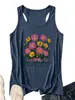 Madres plantan semillas Amazon eBay sitio independiente moderno y elegante camiseta sin mangas para mujer para comercio exterior