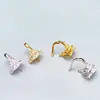 Pingente de Pérola Rainha do Gelo e da Neve em Prata de Lei S925 Porta Vazio DIY Porta Pingente de Coroa Pode Ser Equipado com Pérolas Redondas de 10-12mm