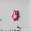 Dona de oso de fresa, joyería de bricolaje, accesorios de resina, crema, gel, accesorios para el cabello, papelería, caja de almacenamiento, taza de gárgaras, parche