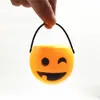 Suministro de artículos de Halloween para niños, mini cubo de calabaza portátil, nueva herramienta para dulces, cubo de calabaza de plástico