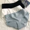 Ropa interior nueva para niña algodón puro Ropa interior de mujer de talle medio color liso Calzoncillos para estudiantes de secundaria transpirable ropa interior para mujer