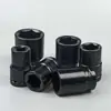 Dado de 6 puntas de 25 mm de largo, cabeza de dado neumática negra, llave de impacto neumática eléctrica, dado hexagonal neumático para llantas