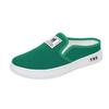 Zapatillas de Lona para Mujer Verano 2026 Estilo Nuevo, Punta Abierta, Zapatos Casuales Transpirables de Suela Suave con Estilo, Zapatos Perezosos de Suela Plana