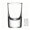 Venta al por mayor de fábrica vaso de bala de vidrio copa pequeña transparente copa de vino extranjera copa de un trago copa de vino blanco wonton copa para licores